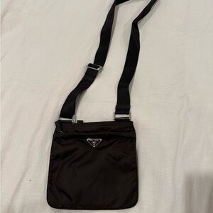 Prada Women’s chocolate brown Messenger Bag